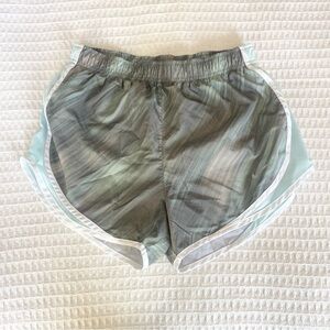 Nike Women's Green and Gray Athletic Shorts